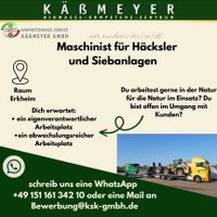 Maschinist für Häcksler und Siebanlagen (m/w/d) Bayern - Erkheim Vorschau