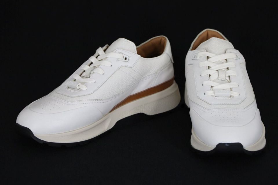 HUGO BOSS Sneaker, Mod. Zac_Runn_grna, Gr. 42, Open White in Cölbe