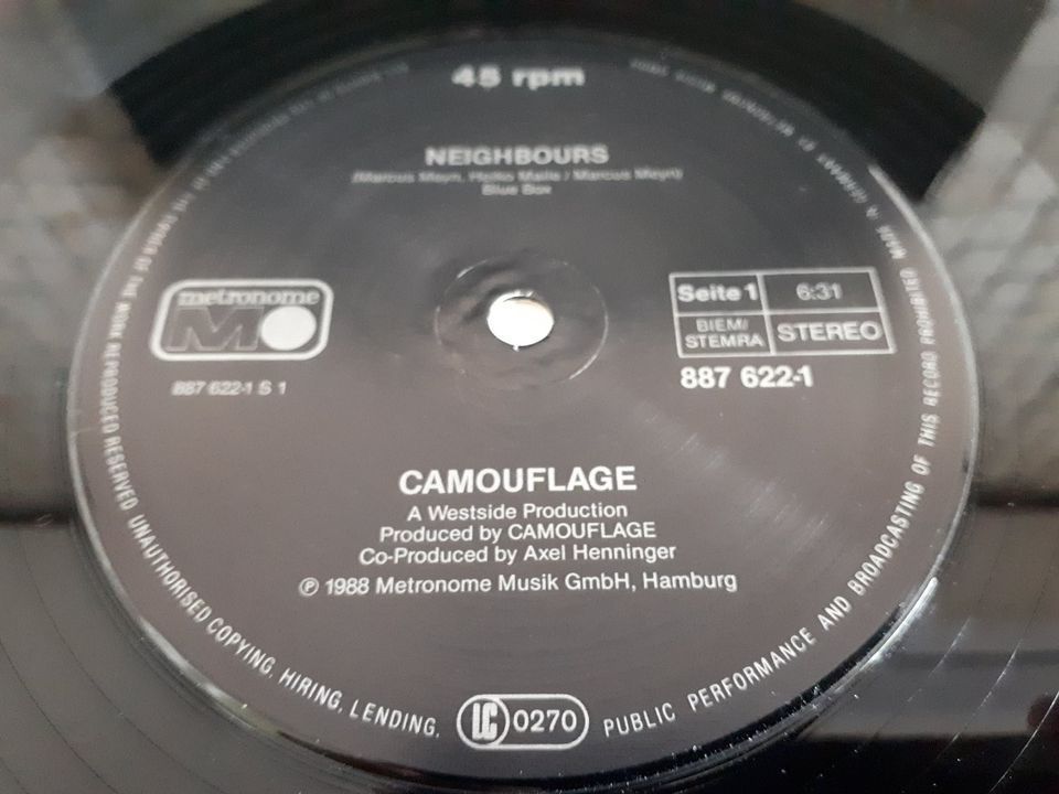 Camouflage Vinyl Schallplatten LP Maxis in Top Zustand in Koblenz