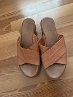 Plateau Sandaletten Cognac / Braun Gr 38 Bayern - Freilassing Vorschau
