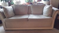 Sofa, Wohnzimmer 2-Sitzer, beige Leder Niedersachsen - Scheden Vorschau