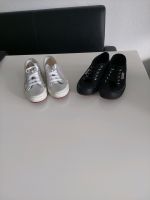 Silber + Schwarze SUPERGA Schuhe Gr.37 , Hessen - Obertshausen Vorschau