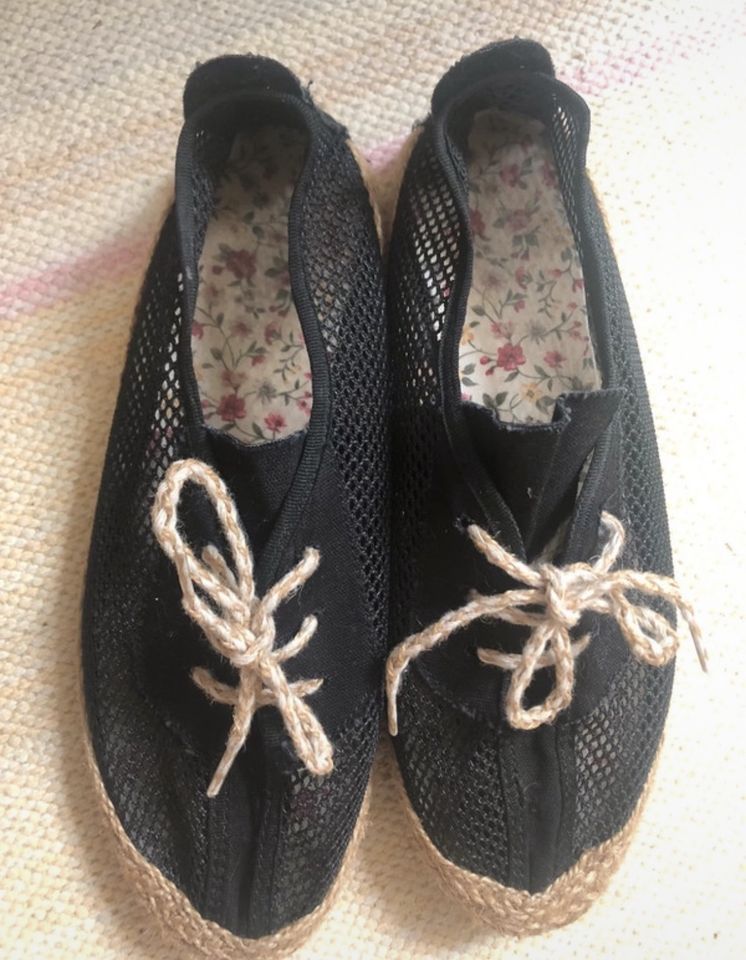 Espadrille Balerinas Schwarz 37 Sommerschuhe in Köln