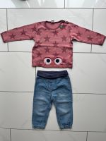 Set Langarmshirt Pullover Fred‘s World + Hose Jeans Pusblu Gr. 80 Baden-Württemberg - Leimen Vorschau