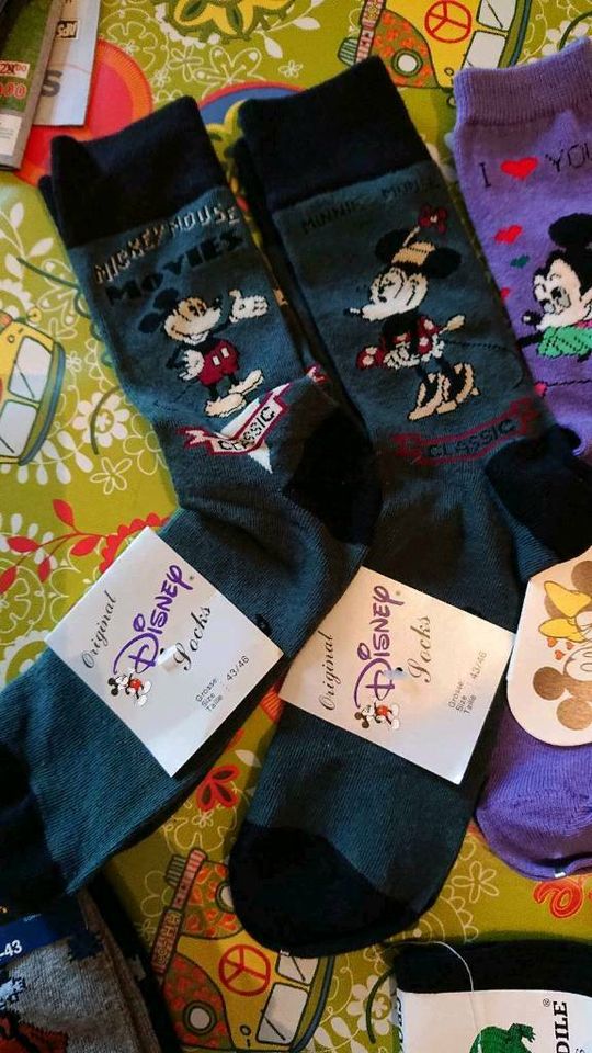 Socken Disney Mickey mouse Größe 42-43-46 Neu siehe Bilder in Pfungstadt