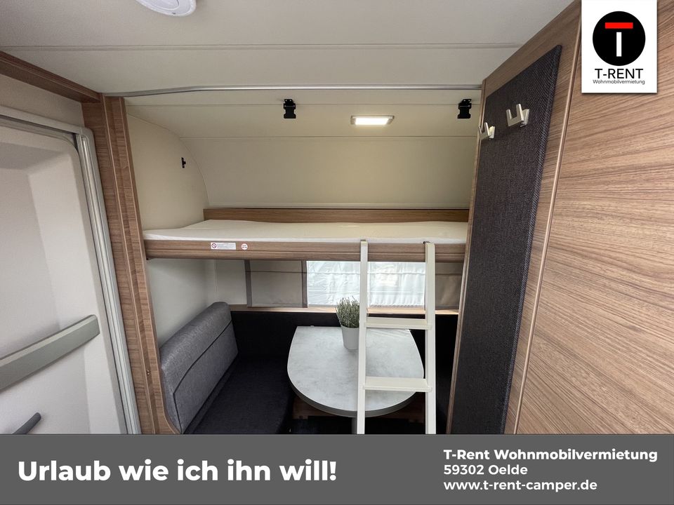 Kompakter Wohnwagen zu vermieten für 2-4 Personen Klima Mover in Oelde