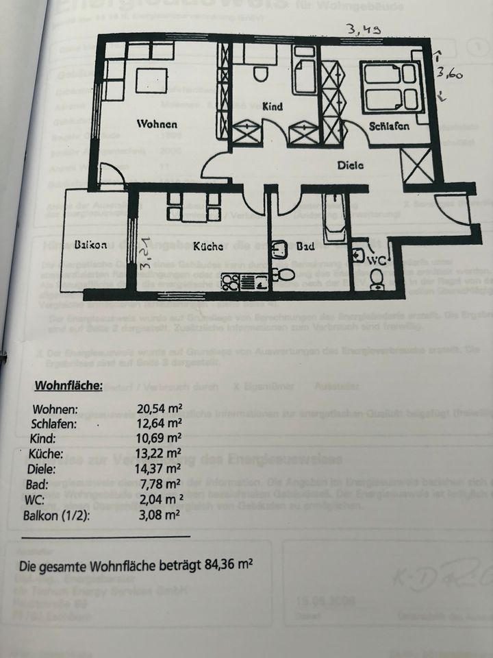 Wohnung mit drei Zimmern und Tiefgarage in Velbert