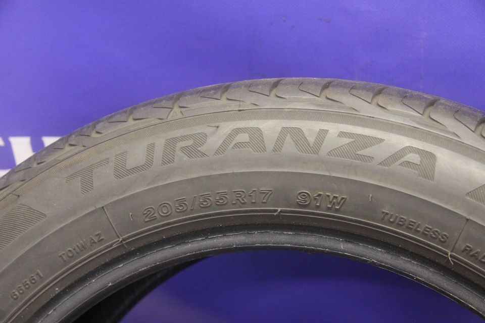 2 Sommerreifen Bridgestone Turanza 205/55 R17 91W in Rüsselsheim