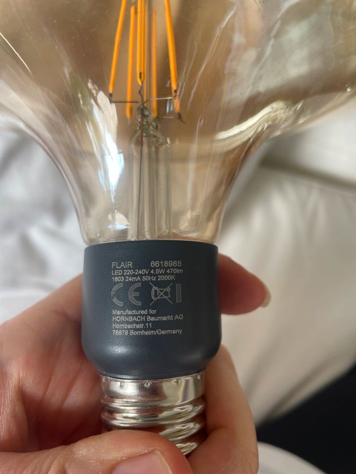 LED Glühlampe, Leuchtmittel, E27, 220/240V 4,5W in Barendorf