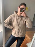 Set Kapuzenpulli Hoodie Jacke Shirt beige schwarz gerippt Frankfurt am Main - Bornheim Vorschau