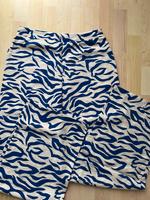 Lockere Wide Leg Hose Vila Größe 40 Zebramuster blau beige Hessen - Dietzenbach Vorschau