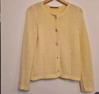 Oui, Strickjacke, Gr. 34, gelb, Baumwolle Niedersachsen - Isernhagen Vorschau
