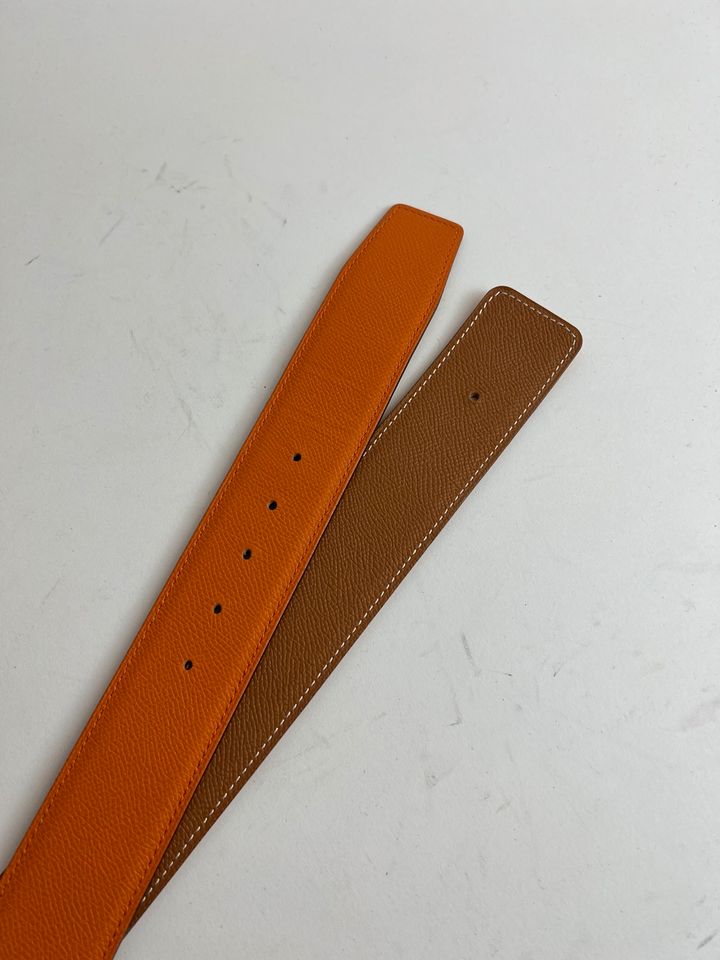 Hermès Gürtel 42mm Gr. 85 Epsom Orange / Gold ORIGINAL in Hamburg