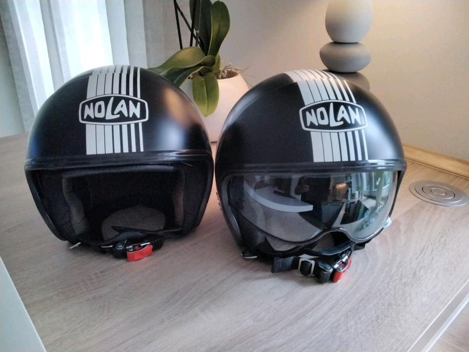 ## Nolan Jet Helm , 2 x schwarz matt  , Größe L , TOP ## in Homburg