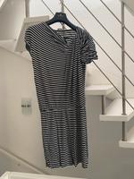 Elegantes Kleid asymmetrischer Schnitt schwarz-weiß gestreift Dresden - Klotzsche Vorschau