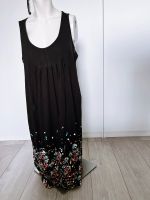 Beachtime 42 XL Kleid schwarz floral Blumen Baumwolle Tunika Bielefeld - Gadderbaum Vorschau