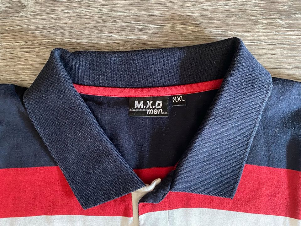 M. X. O. Men Herren Polo Shirt - XXL - gestreift braun blau in Gladbeck