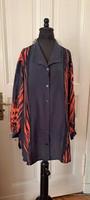 Ulla Popken+Selection+Bluse+Gr.54/56+Anthrazit/ Rot+Gemustert+ Bremen - Vegesack Vorschau