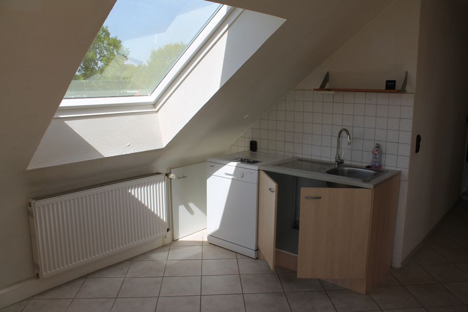 Weitblick aus Dachwohnung, 46 m2 , 2 Zi+Wohnküche, BS Mascherode in Braunschweig
