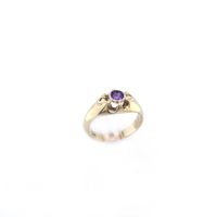 Ring Gold 585 / 14k Damenring mit Amethyst, Blume Nr. 512 Niedersachsen - Peine Vorschau