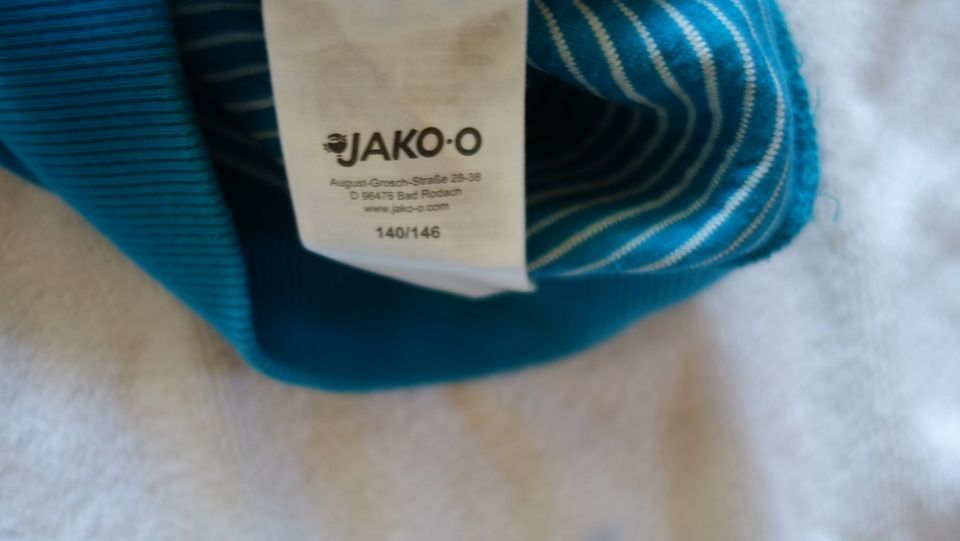 JAKO-O kuscheliger gerippter Hoodie türkis 140 146 Übergang top in Dresden