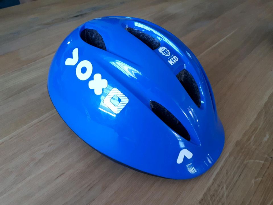 BTWIN Kinderfahrradhelm Kinderhelm blau 47-53cm in Ludwigshafen