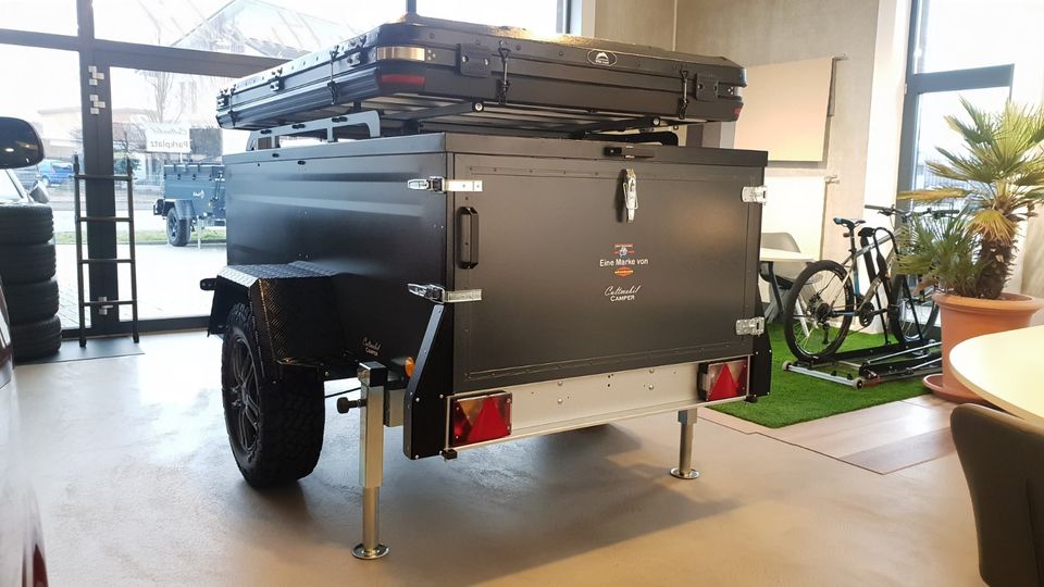 Dachzeltanhänger KT-EB3 Offroad TPV Böckmann Kofferanhänger mit verstärktem Deckel für Dachzelte - Fahrradanhänger - Minicamper - Anhänger in Syke