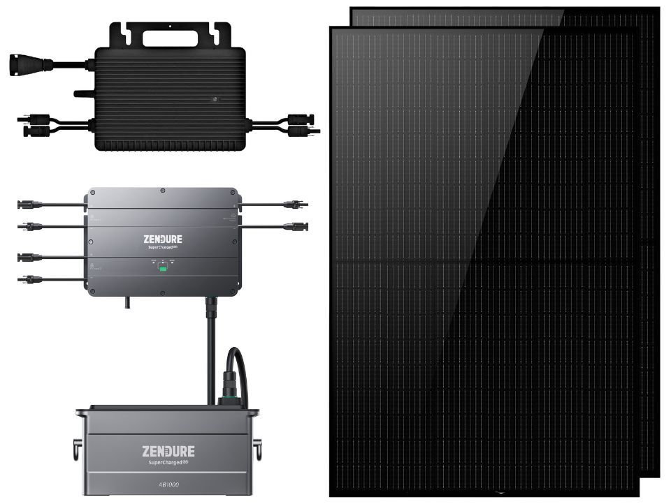 Balkonkraftwerk 800W mit 1 kWh SolarFlow Speicher - Hoymiles HMS 800 T2 in Braunschweig