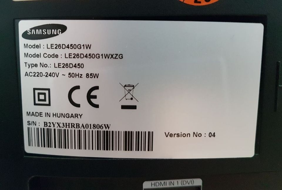 Samsung 26 Zoll (66 cm) Fernseher HD TV in Darmstadt