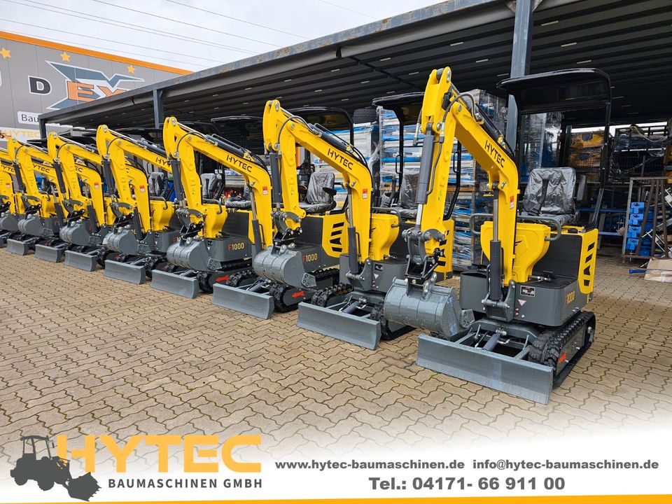 HYTEC F1300 PRO mit Kabine Minibagger Bagger Radlader Hoflader in Winsen (Luhe)