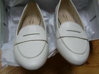 Damen Leder Ballerina Halbschuhe Gr 36 neuwertig weiss Leipzig - Kleinzschocher Vorschau