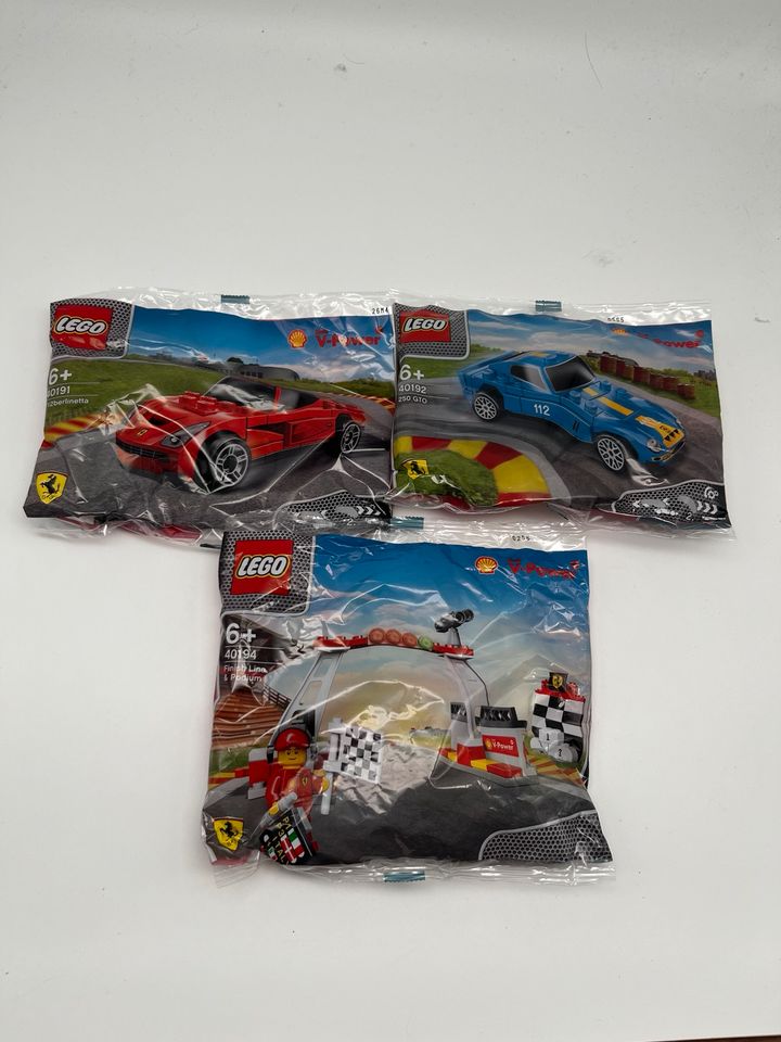 Lego Shell V-Power Neu Ferrari Sets 40194 40192 40191 in Probsteierhagen
