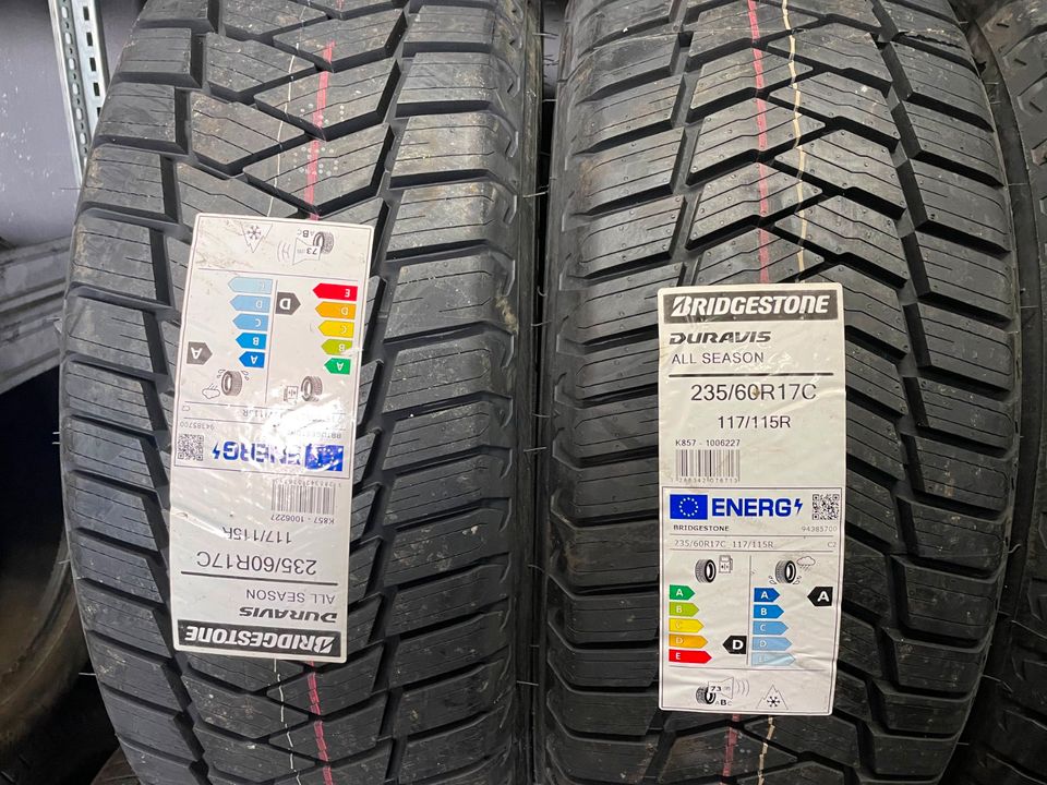 4 neue Allwetterreifen 235 60 R17C 117R Bridgestone DOT 1723 in Euskirchen