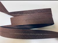 17•Schrägband Einfassband gefalzte Schokobraun 5mx18mm  Nahtband Sachsen - Waldkirchen Vorschau