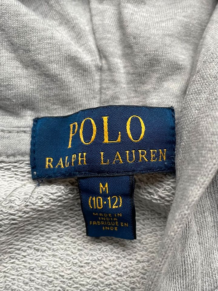 Polo Ralph Lauren Sweatjacke Gr. M (10-12) Kapuzenjacke grau in Hamburg