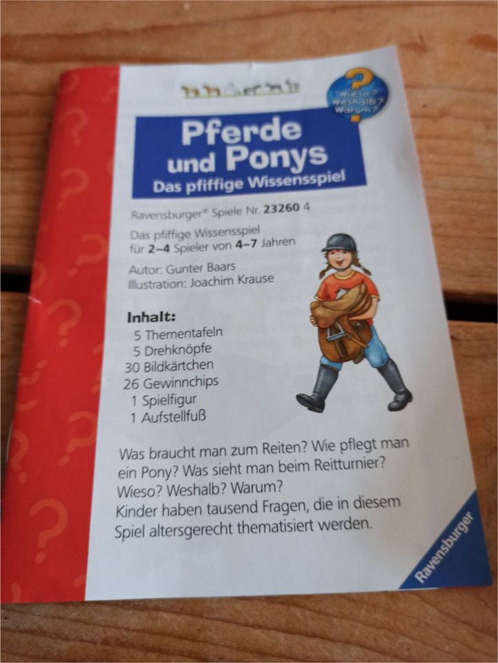 Pferde und Ponys Das pfiffige Wissensspiel Ravensburger in Fresenburg