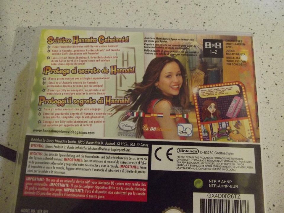 Nintendo DS Hannah Montana Schütze Hannahs Geheimnis! in Kürten