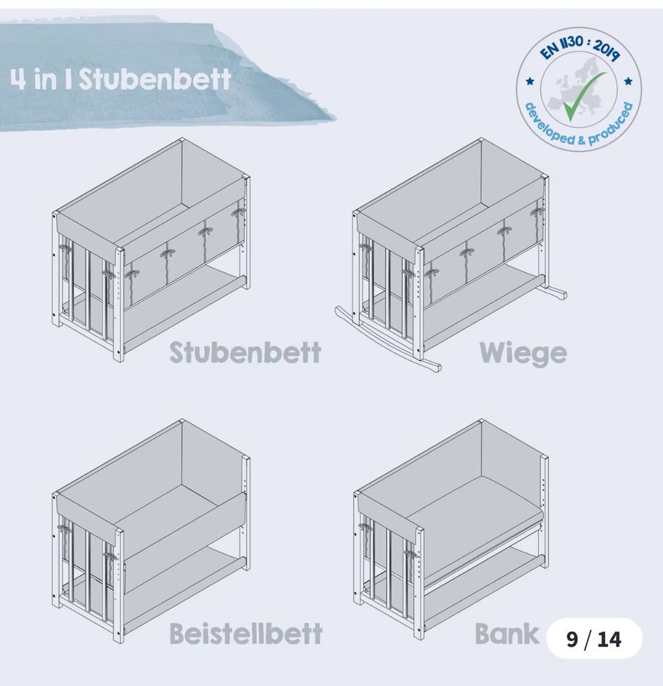 Beistellbett 4in1 von ROBA in Straelen