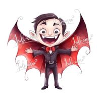 Bügelbild Halloween Dracula Vampir *verschiedene Größen Brandenburg - Biesenthal Vorschau