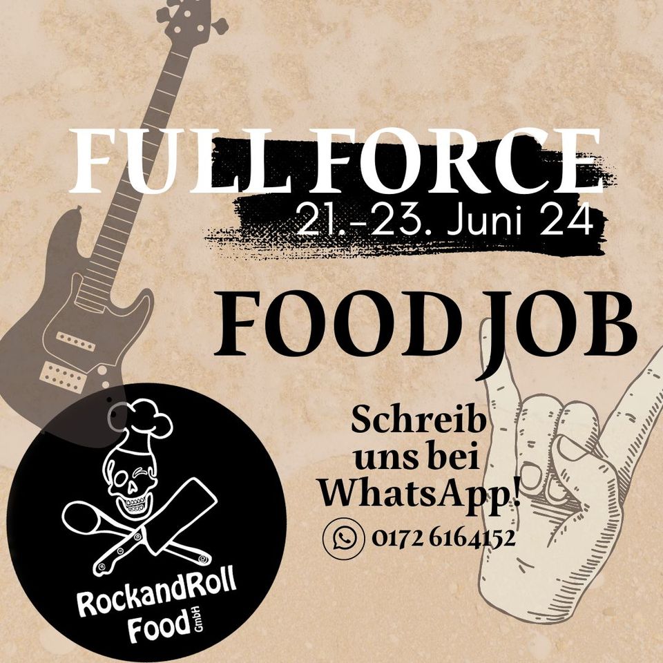 Foodjob Aushilfe FollForce Festival in Gräfenhainichen