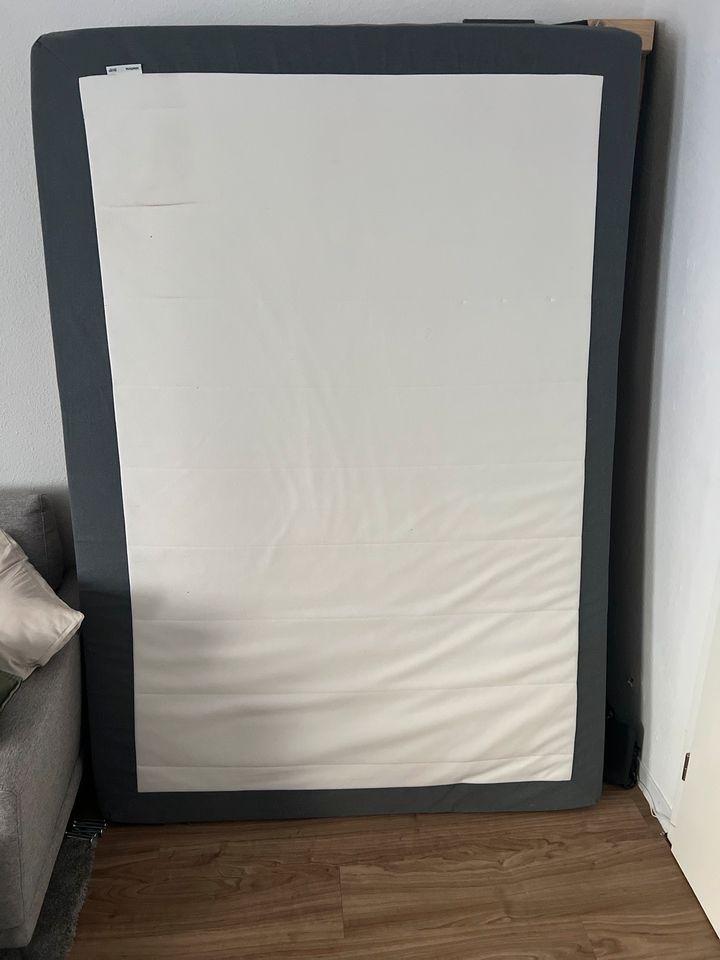 Boxbett komplett, fest/Vissle grau, 140x200 cm in Mainz