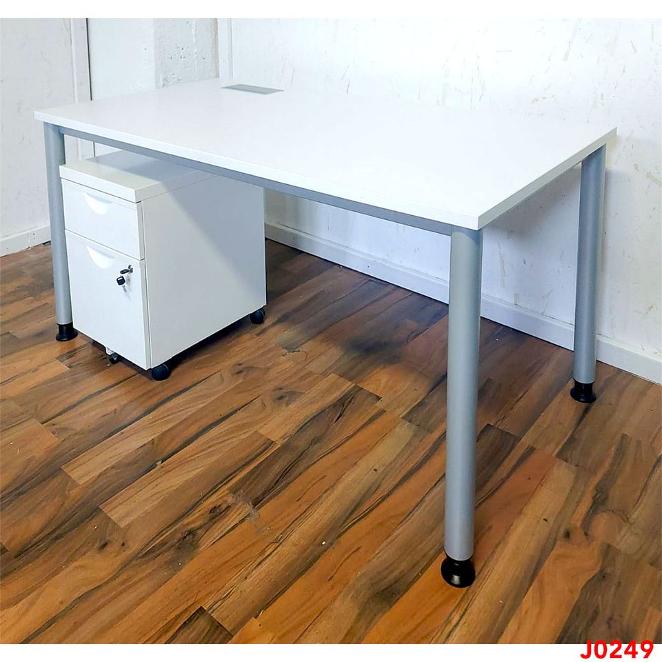 25x SET: Schreibtisch & Rollcontainer IKEA weiß 160cm Büro Tisch in Berlin