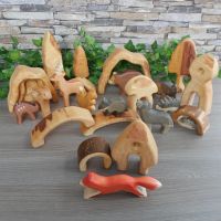 Wildpark Set aus Holz, handgemacht, Waldorf, Montessori,Rollensp. Nordrhein-Westfalen - Solingen Vorschau