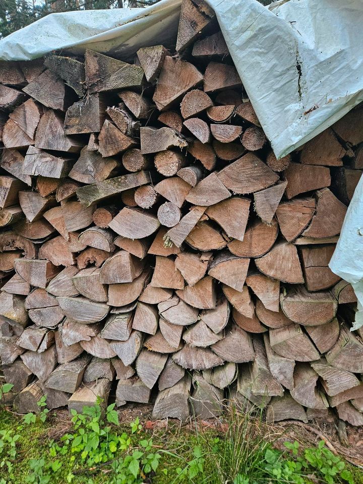 Brennholz gespalten 1m in Spalt
