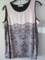 Damen Oberteil T-shirt Top Gr. 38 M rosa schwarz Spitze ärmellos Bayern - Kolbermoor Vorschau