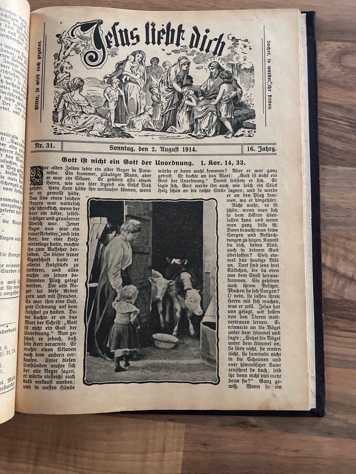 Jesus liebt dich Kindergottesdienst 1914 antik Buch in Rodgau