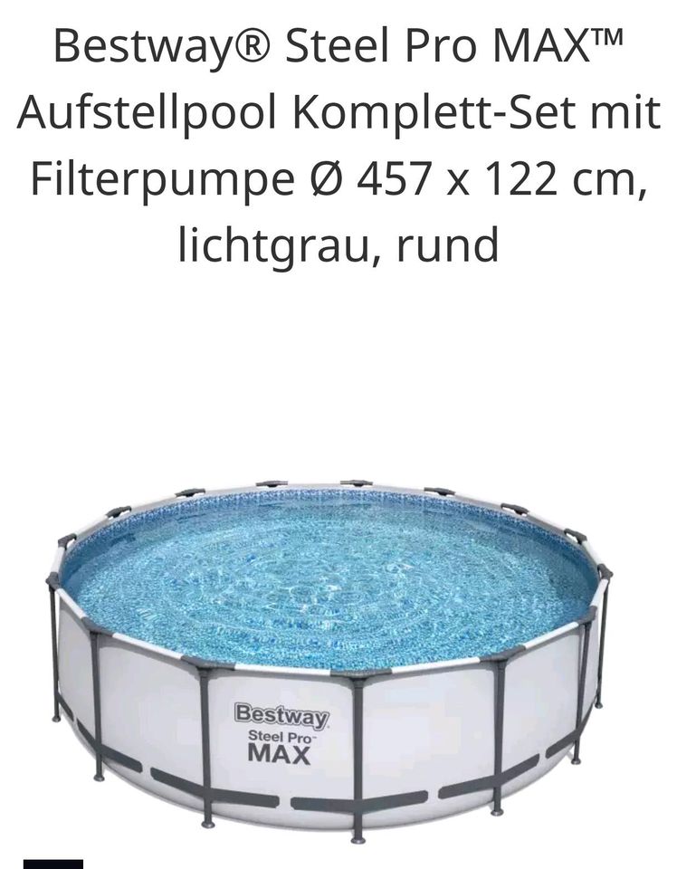 Bestway Pool 4,57x 122, Komplett Set in Emsdetten