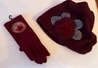 Neues Handschuh-Mütze -Set in Bordeaux Baden-Württemberg - Freiburg im Breisgau Vorschau