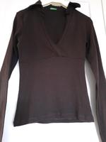 Benetton Langarmshirt Longsleeve Baumwolle schokobraun, Gr. XS Bayern - Weidenbach Vorschau