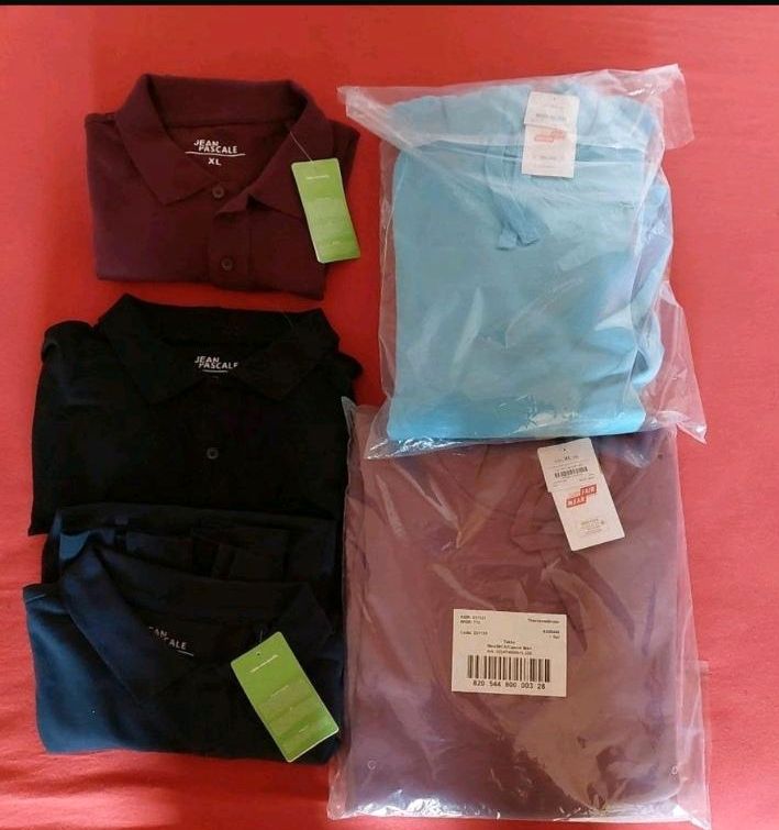 3 Poloshirts und 2 Pullover Jean Pascale - Größe XL in Geithain